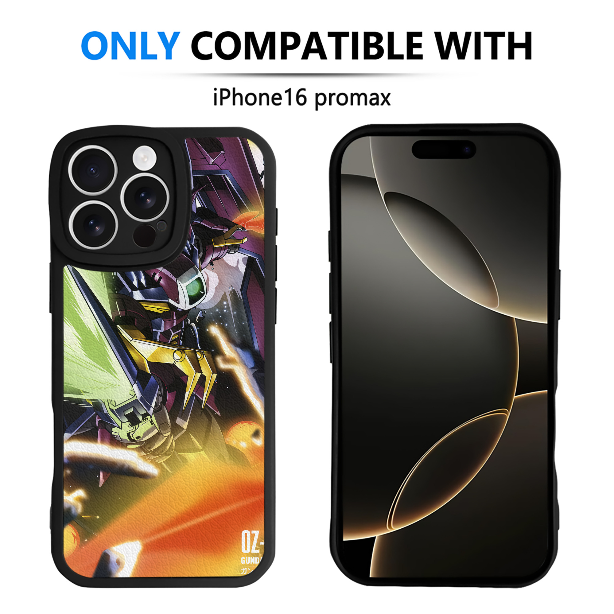 （画像用） 機動戦士ガンダム Mobile Suit Gundam 【iPhone 16シリーズ対応】シリコンスマホケース（レザー調） 材質：シリコン